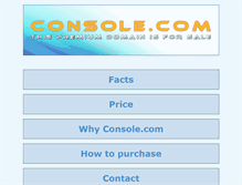 Tablet Screenshot of console.com